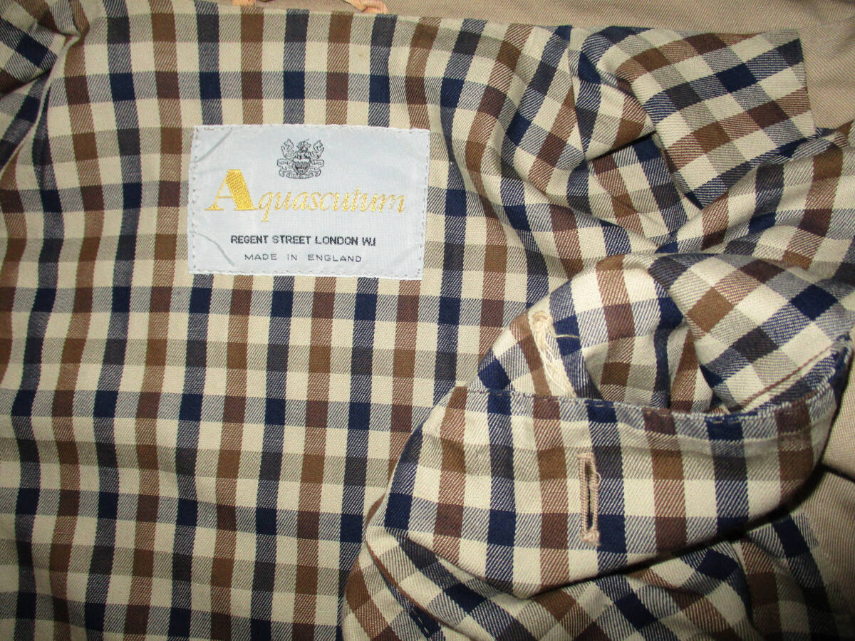 英国製★アクアスキュータム　Aquascutum　 ブルゾン ジャケット オールド　ベージュ　　　（３F　13_画像10