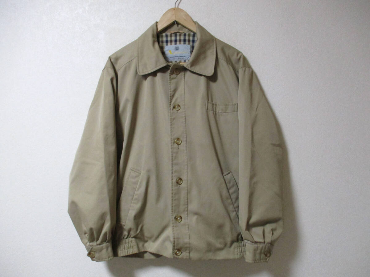  Britain made * Aquascutum Aquascutum blouson jacket Old beige (3F 13