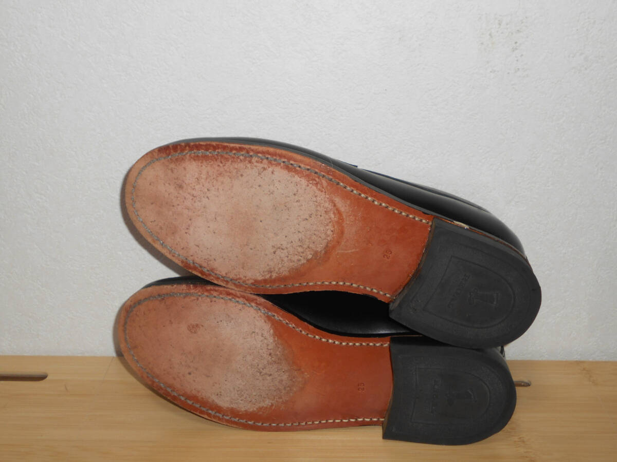 リーガル REGAL   ローファー 革靴 黒 ２５ｃｍ ジャンク   （３E ハの画像2