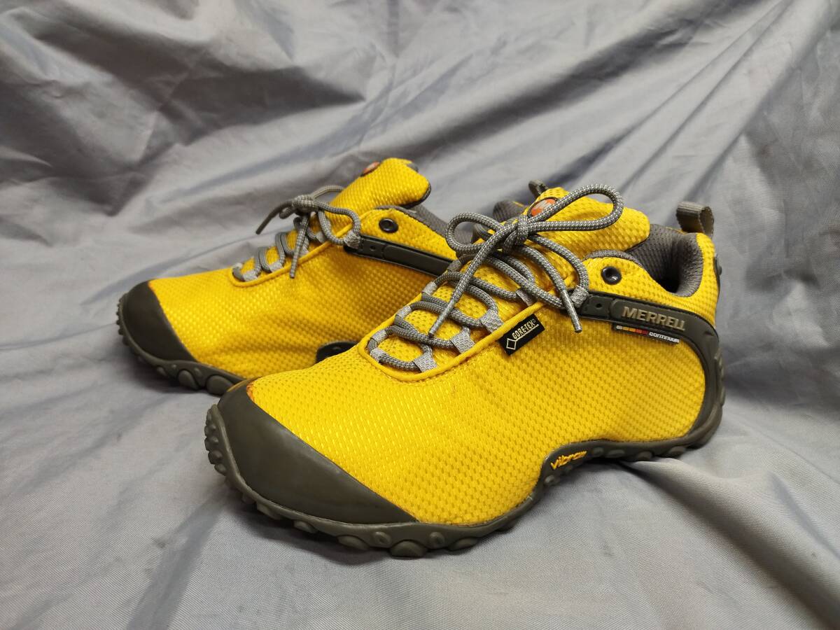 27.5cm メレル MERRELL カメレオン2 ゴアテックス CHAMELEON GORE-TEX STORM MID GTX　イエロー　黄色_画像1