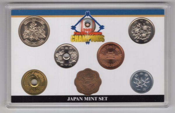 平成19年 2007パシフィックリーグ優勝記念 北海道日本ハムファイターズ 貨幣セット 造幣局の画像2
