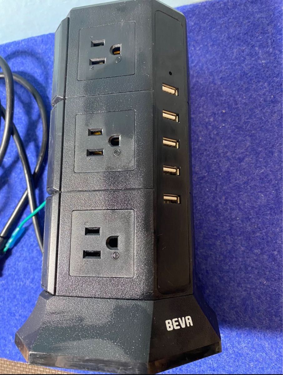 BEVA 延長コード 2m USB 5ポート TP-VA5U12J