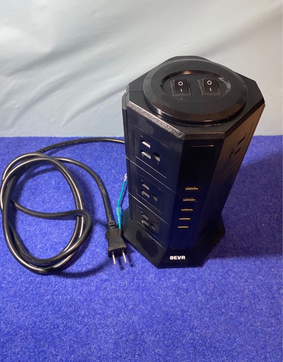 BEVA 延長コード 2m USB 5ポート TP-VA5U12J