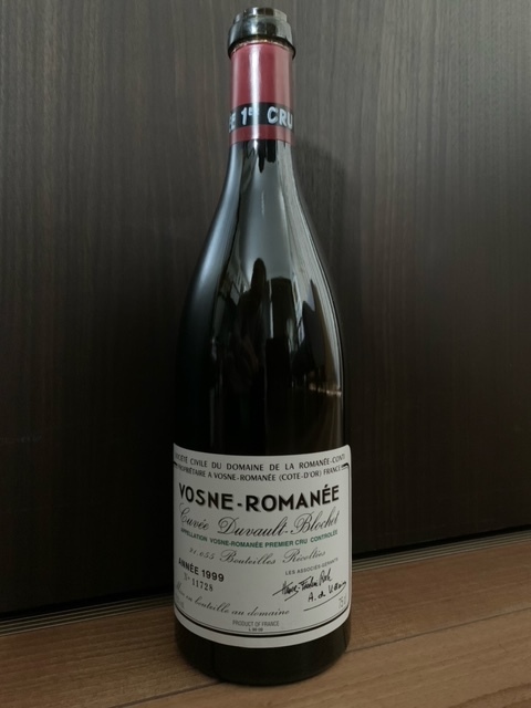 ◇希少レア入手困難◇空瓶◇DRC◇VOSNE ROMANEE【1999】傑出 ◇希少レア入手困難◇空瓶◇DRC◇VOSNE ROMANEE【1999】傑出