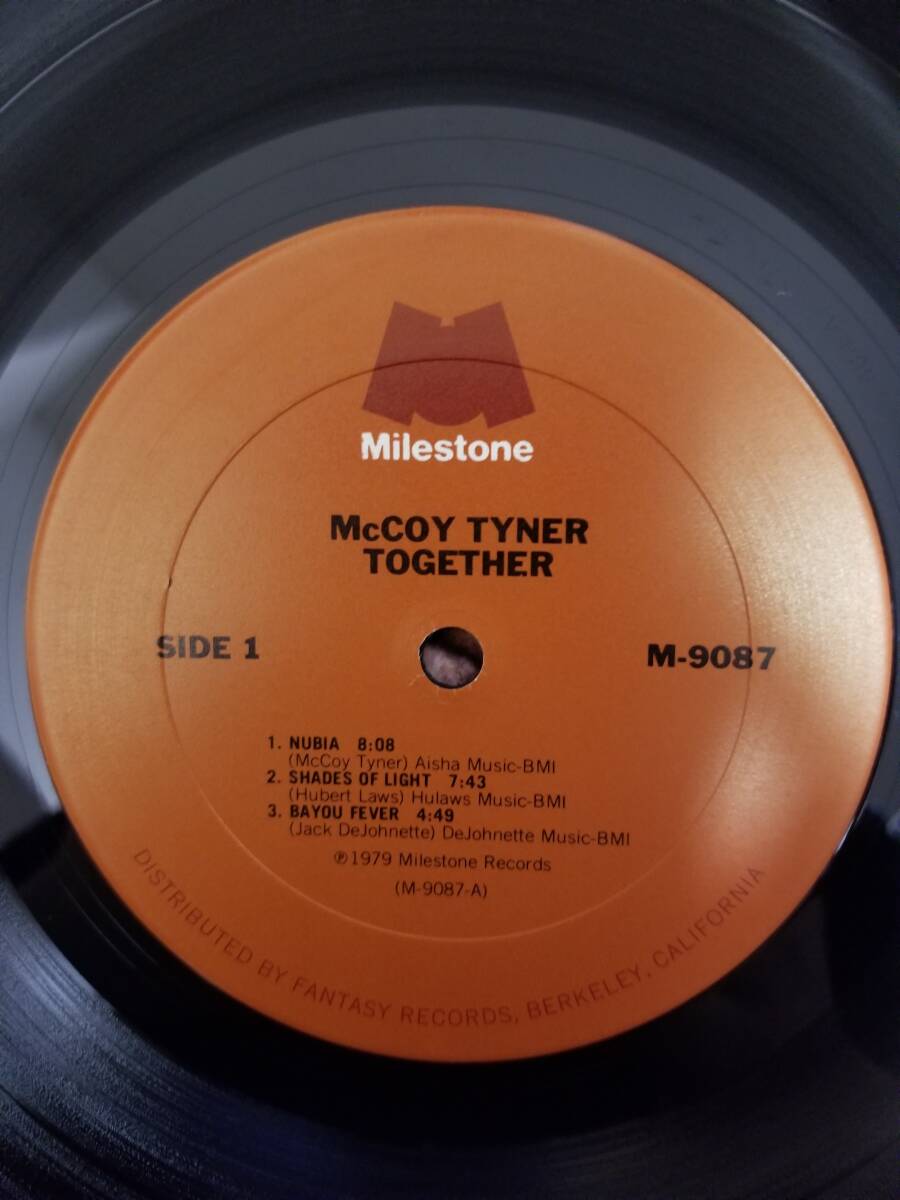 【中古LP】McCOY TYNER/ TOGETHER　マッコイ・タイナー / トゥギャザー　輸入盤_画像3