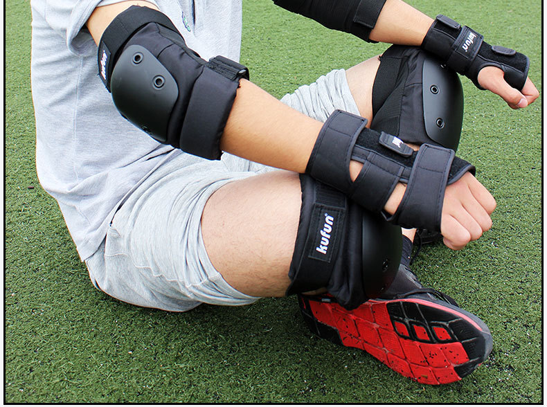  popular knees protector elbow pad set inline skates long board skateboard roller skate elbow knees pad wrist guard safety 