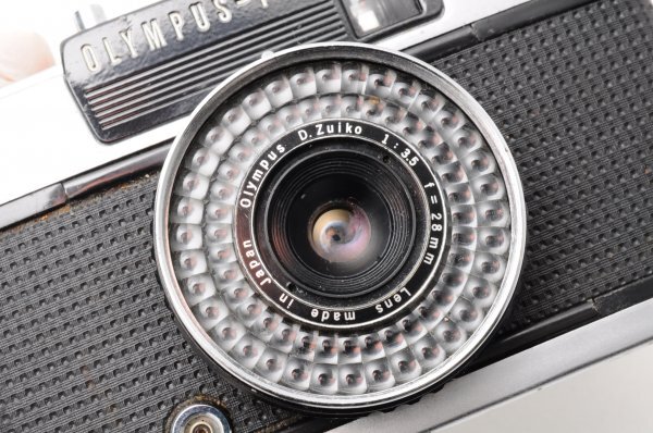 OLYMPUS オリンパス ペン PEN EE-3 D.Zuiko 28mm F3.5 コンパクト フィルム カメラ ハーフカメラ レンズ 昭和 レトロ アンティーク S-452_画像2
