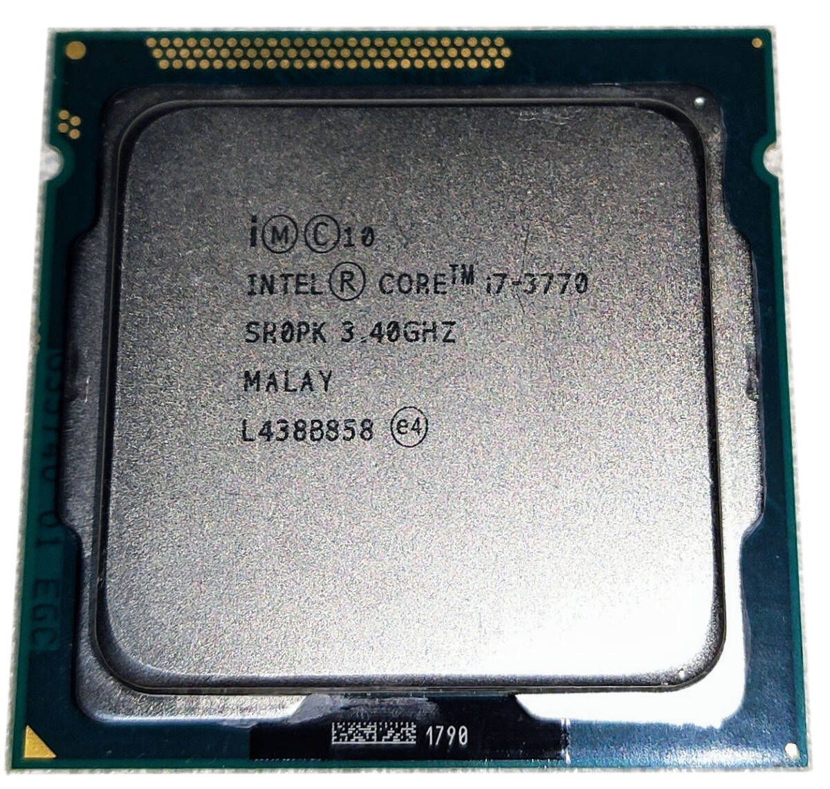 送料無料 Intel Core i7-3770 (3.4GHz/TB:3.9GHz/SR0PK bulk LGA1155/4C/8T/L3 8M/HD4000/TDP77W 起動確認済_画像1