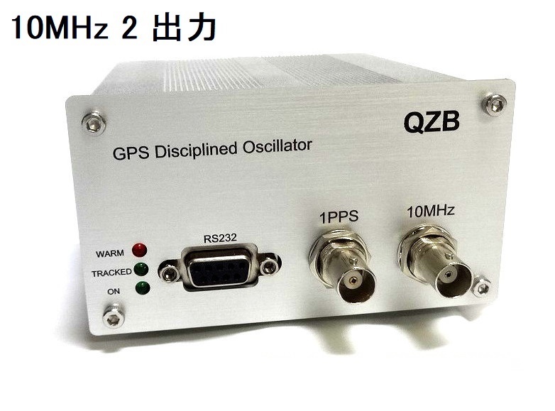 ♪ [ホールドオーバー機能搭載 / 10MHz 2出力] GPSDO / GPS同期発振器 基準発振器 周波数標準マスタークロック / 最大7出力 (75Ω可能)の画像1