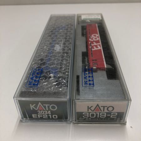 1円〜 動作確認済み KATO Nゲージ 3019-2 EF65 1019 レインボー塗装、3034 EF210 2両セット_画像6