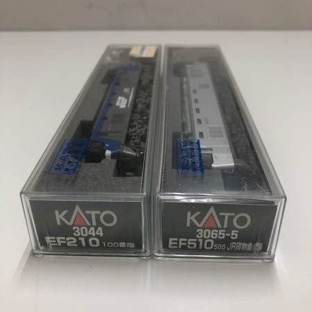 1円〜 動作確認済み KATO Nゲージ 3044 EF210 100番台、3065-5 EF510 500 JR貨物色(銀) 2両セット_画像8