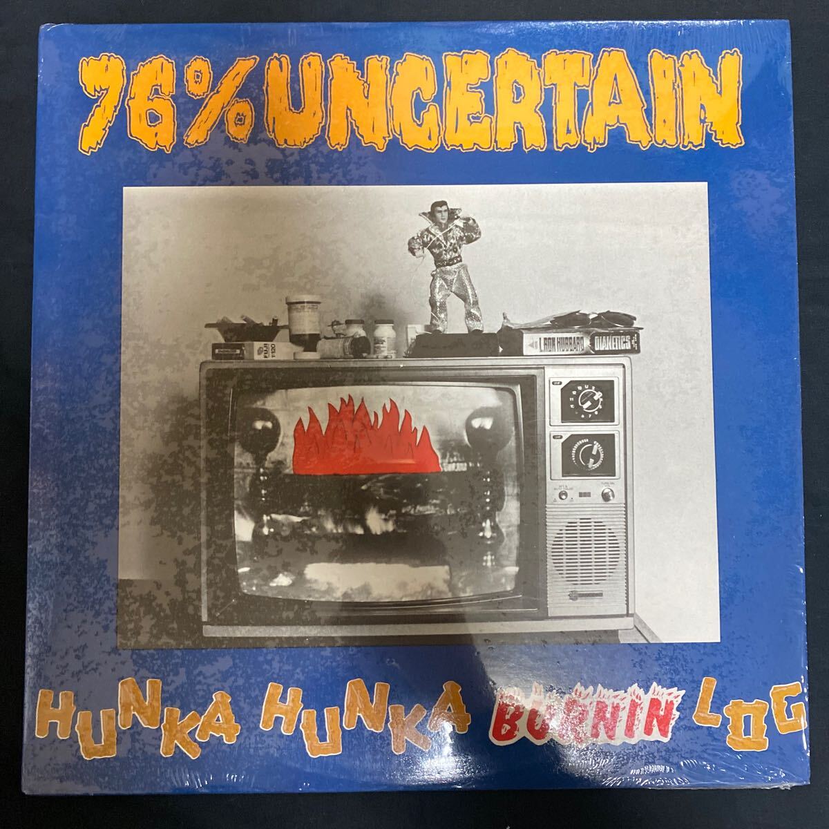 76% Uncertain 「Hunka Hunka Burnin' Log」 GR16021-1 1989年 インサート付き レコード LP_画像1