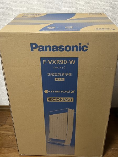 【未使用品】パナソニック Panasonic F-VXR90 W 加湿空気清浄機 ナノイーX 加湿空気清浄 ホワイト_画像5
