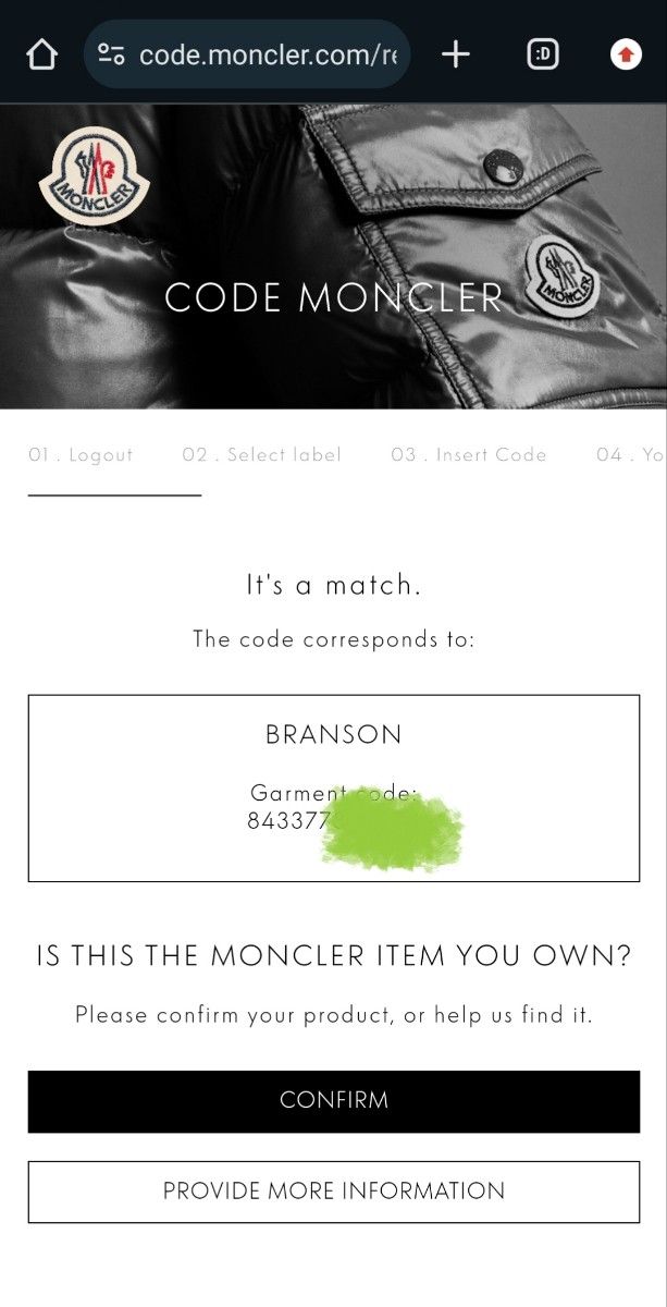 【良品/レア色】　MONCLER　モンクレール　BRANSON　ブランソン　ダウンジャケット