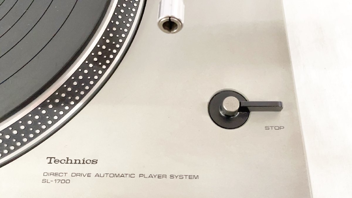 テクニクス レコードプレーヤー ターンテーブル SL-1700 Technics ダイレクトドライブ 正常動作品 ナショナル パナソニックT PSP-64_画像9