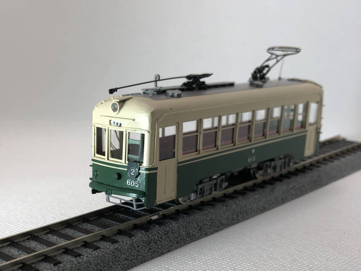 京都市電　600型　605号車　アマミヤキット組立完成品_画像1