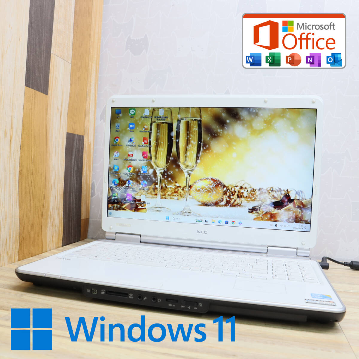 ★中古PC 高性能i5！500GB★LaVie LL750A Core i5-M430 Blu-ray Win11 MS Office 中古品 ノートPC★P67976_画像1