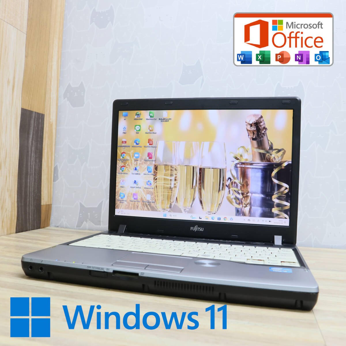 ★中古PC 高性能3世代i5！500GB★P772/G Core i5-3340M Win11 MS Office 中古品 ノートPC★P68809_画像1