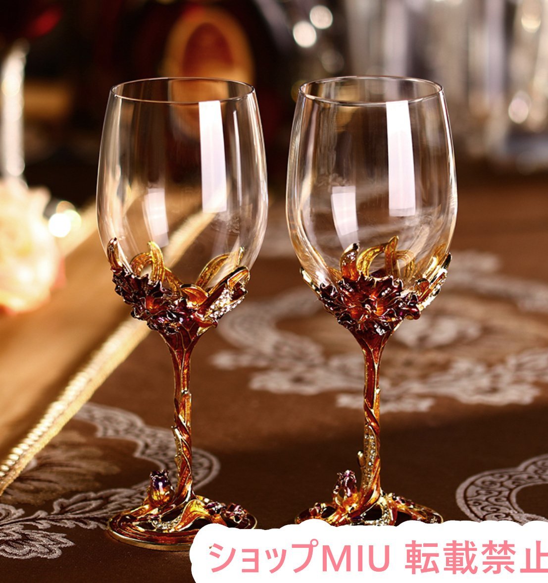 手彫りx2 極美品 ギフト ワイングラス ワイン グラスセット プレゼント