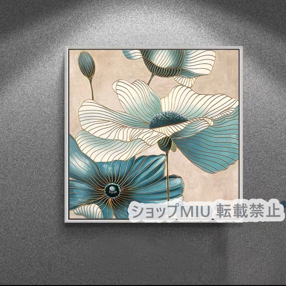 人気美品☆純粋な手描きの絵画 花 応接間掛画 玄関飾り 廊下壁画_画像1