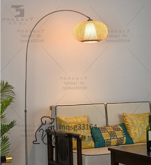 北欧風　　スタンドライト　装飾灯　竹芸ランプシェード　フロア ランプ　　リビング　ソファ　ベッドルーム_画像1