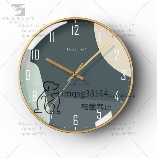 壁掛け時計　北欧風　現代風　高級感　静音　電池式　円形時計　ファッション　エレガント　ベッドルーム 　リビング_画像2