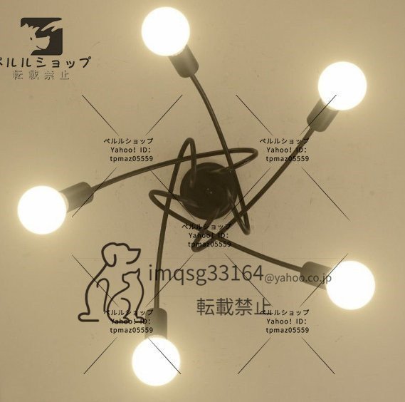 シーリングライト ペンダントライト照明器具 天井照明 リビング 寝室 居間 オシャレ　シンプル照明 5灯_画像3