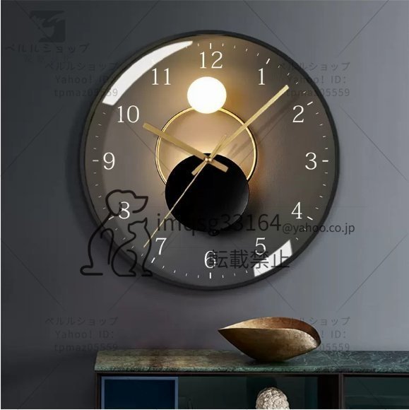 壁掛け時計　北欧風　創意個性　静音　電池式　　円形時計　クロック　リビング　ベッドルーム　廊下_画像2