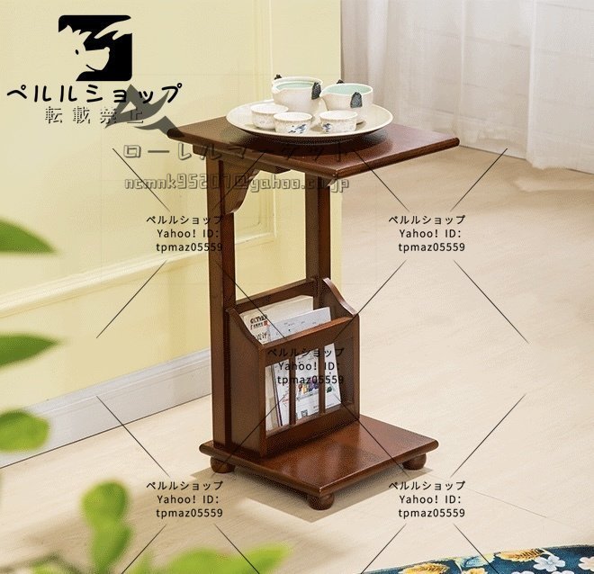 北欧風 木製 コーヒーテーブル贅沢高級サイドテーブルナイトテーブルリビング_画像2