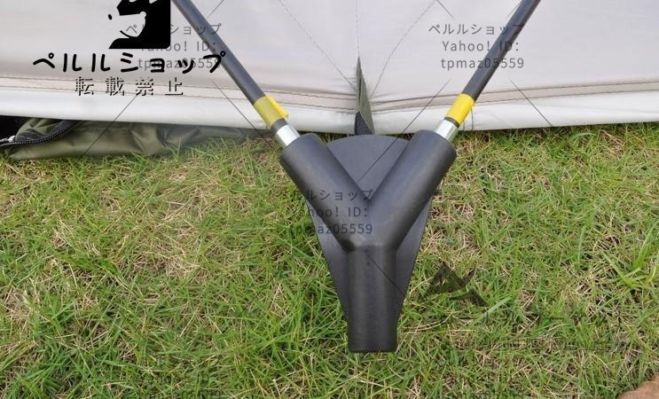 大型テント８人以上 2つのベッドルームと1つのリビングルーム アウトドア キャンプ 防雨/防風 /キャンプ/ピクニック/ビーチ用テント_画像7