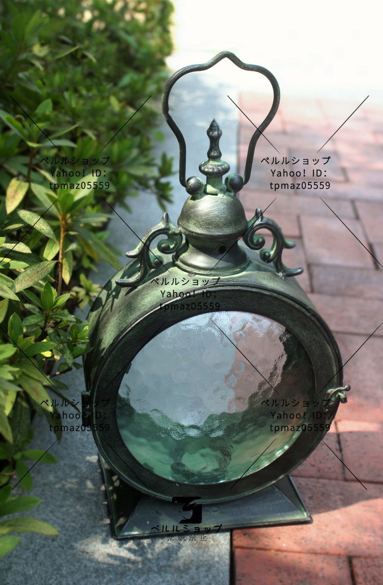  lantern manner ... light . garden light candle lantern Vintage ornament hand made iron glass garden. decoration garden 