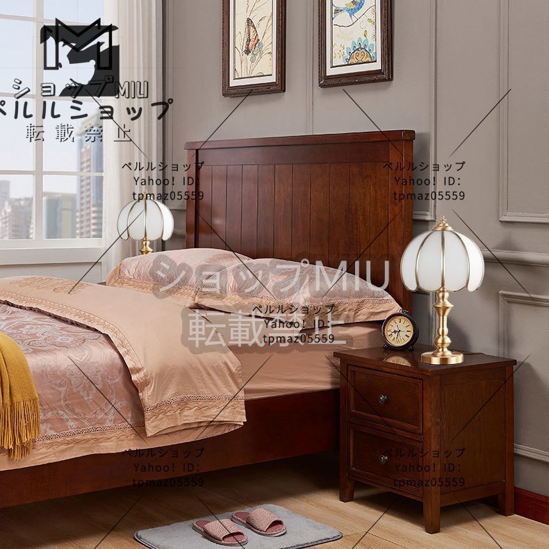 アメリカ式 真鍮スタンド ア復古風デザインデスクトップランプ インテリア 寝室 ランプ ベッドサイドランプ 卓上スタンド_画像7