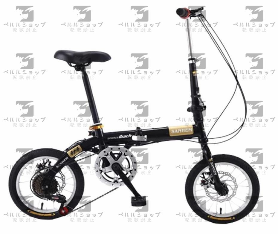 Супер популярный ☆ Складной велосипед 14 -INCH 6 -SPEED TRANGENACTION Взрослый ребенок, поездка по коммутирующим школу в подарочном велосипедном велосипеде.