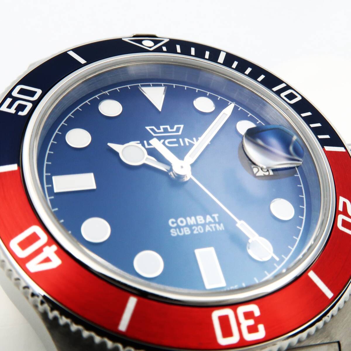Glycine / グリシン 腕時計 コンバットサブ ペプシカラー GL1016 Glycine / グリシン 腕時計 コンバットサブ ペプシカラー GL1016