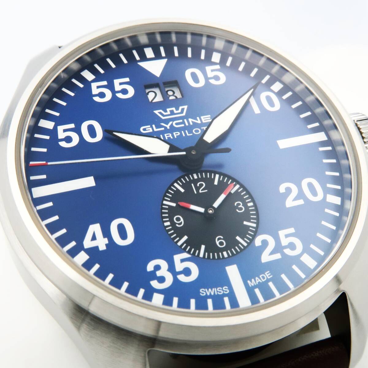 Glycine / グリシン 腕時計 ミリタリー レザーバンド　GL0365 エアパイロット