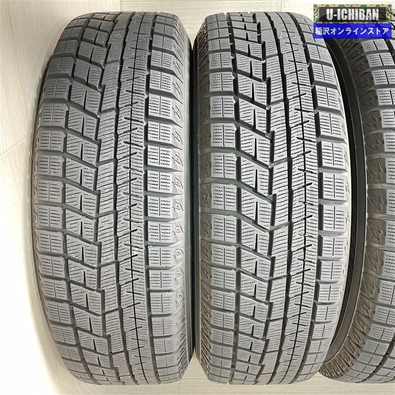 E12 ノート K10 アクア 等 DILEETO 5.5-15+43 4H100 2022年製 溝あり ヨコハマ IG60 185/65R15 15インチ スタッドレス 4本セット 009k_画像10