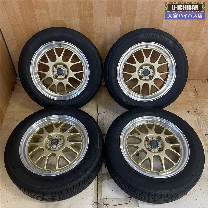 レーシングスパルコ NS03 15インチ 5.5J +42 4H 100 & PRACTIVA 185/60R15 84H 4本 アクア ヴィッツ フィット キューブ スイフト等 004_画像1