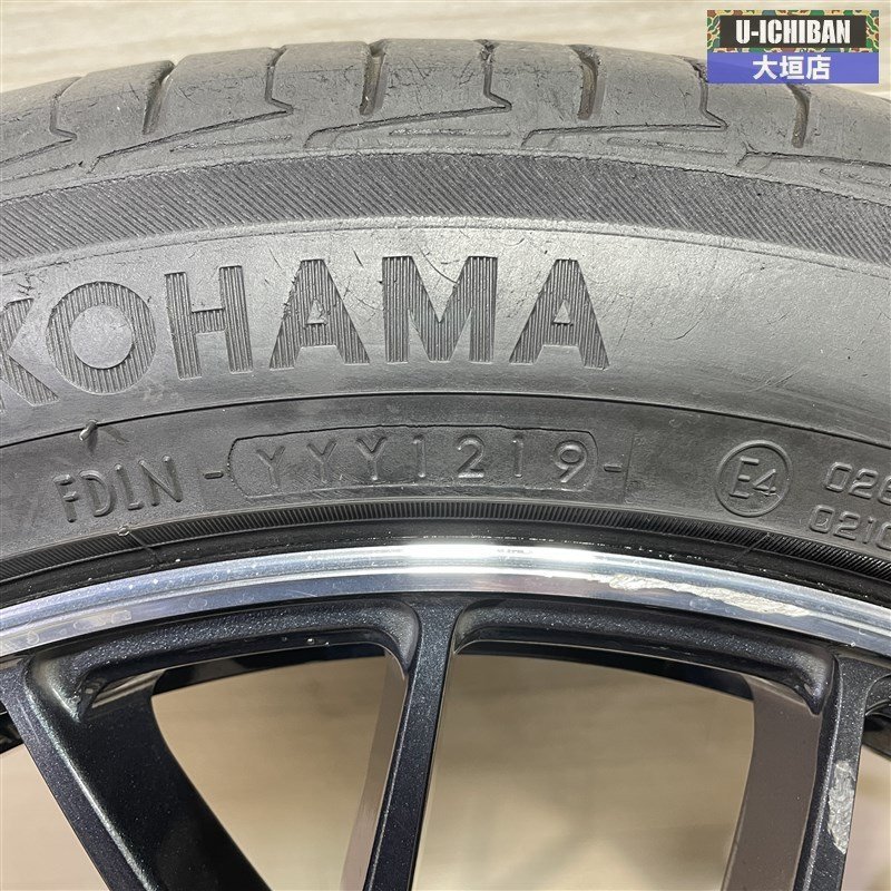 30アルファード 等 レイズ　ホムラ 2X10 8.5-19+35 5H114.3 ヨコハマ アドバンｄＢ V552 245/45R19 19インチ 4本セット 002R_画像8