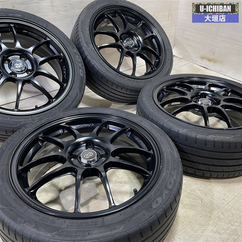 ND ロードスター アクア ノート フィールダー等 エンケイ PF01 7-17+45 4H100 ブラック トーヨー プロクセス CF2 205/45R17 17インチ 002Rの画像6