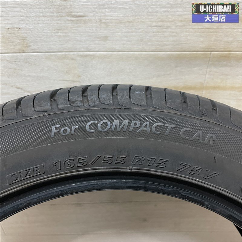 タイヤ 1本 ブリヂストン エコピア NH100C 165/55R15 15インチ 2019年製 NBOX ワゴンR ルークス スペーシア 軽自動車 等 002R_画像10