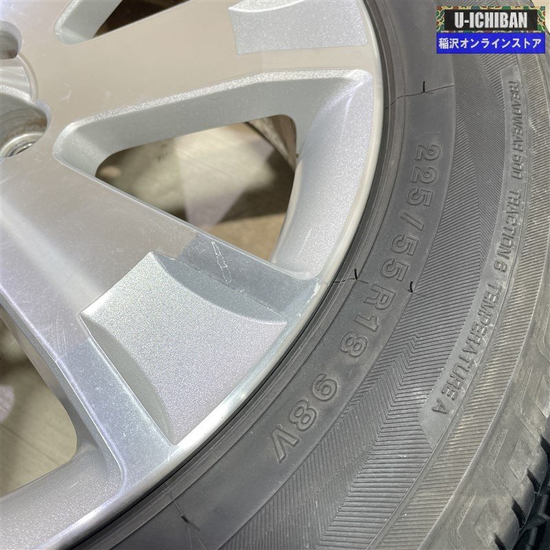 ミツビシ デリカ D5 純正 7-18+38 5H114.3 ヨコハマ ジオランダーSUV G055 225/55R18 18インチ 4本セット 009_画像5