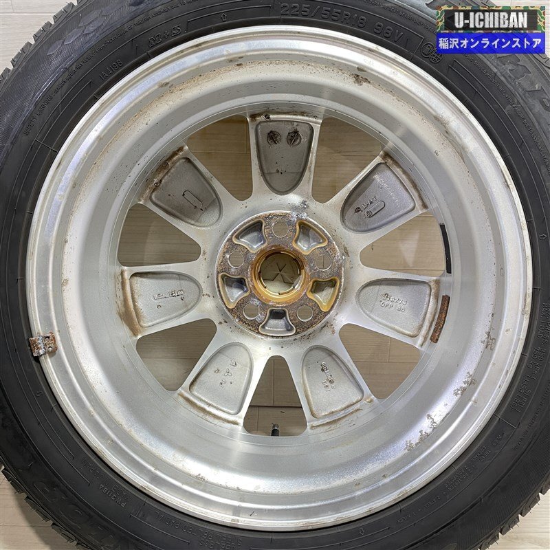 ミツビシ デリカ D5 純正 7-18+38 5H114.3 ダンロップ グラントレック PT3 225/55R18 18インチ 4本セット 009_画像6