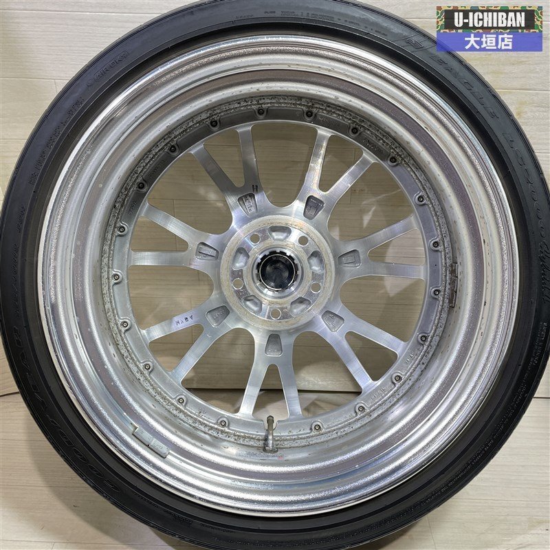 プリウスα マークX カムリ等 WORK グノーシスGS4 8-19+48(O) 5H114.3 おまけタイヤ 225/40R19 19インチ 4本セット 002Rの画像6