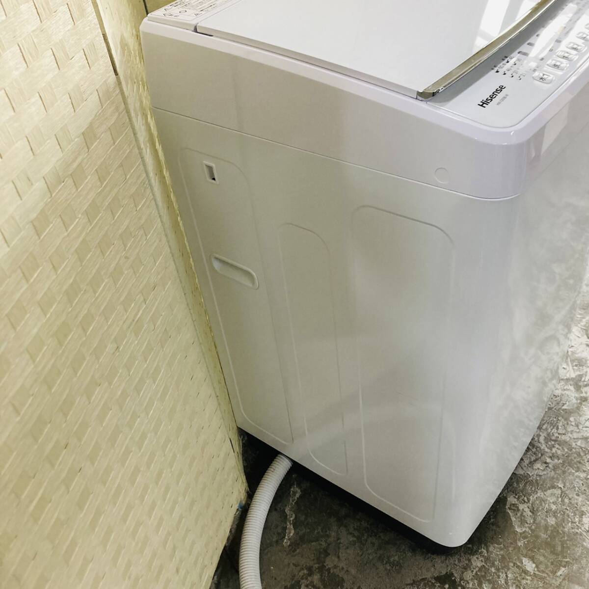 送料無料!!Hisense ハイセンス 5.5kg 全自動洗濯機 HW-G55B-W 縦型 上開き 動作品 2020年製/032-18_画像6