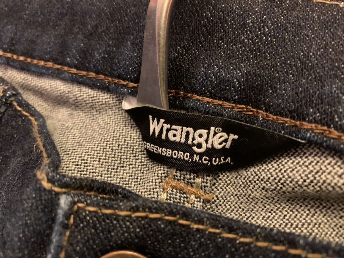 wrangler W33 デニムパンツ ラングラージーンズ レギュラーストレート ストレッチ 濃紺_画像7