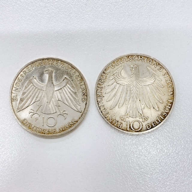 西ドイツ 10マルク 記念銀貨 1972年 ミュンヘンオリンピック Athletes 2枚 銀貨 _画像4