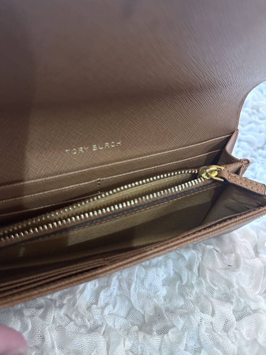 新品未使用 Tory Burch トリーバーチ 長財布 二つ折り アウトレット 5009063 茶色系_画像9