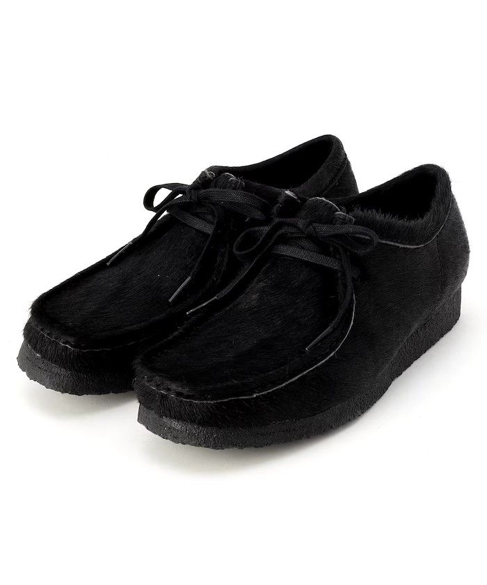 【27cm】Clalrks Wallabee Hair On black