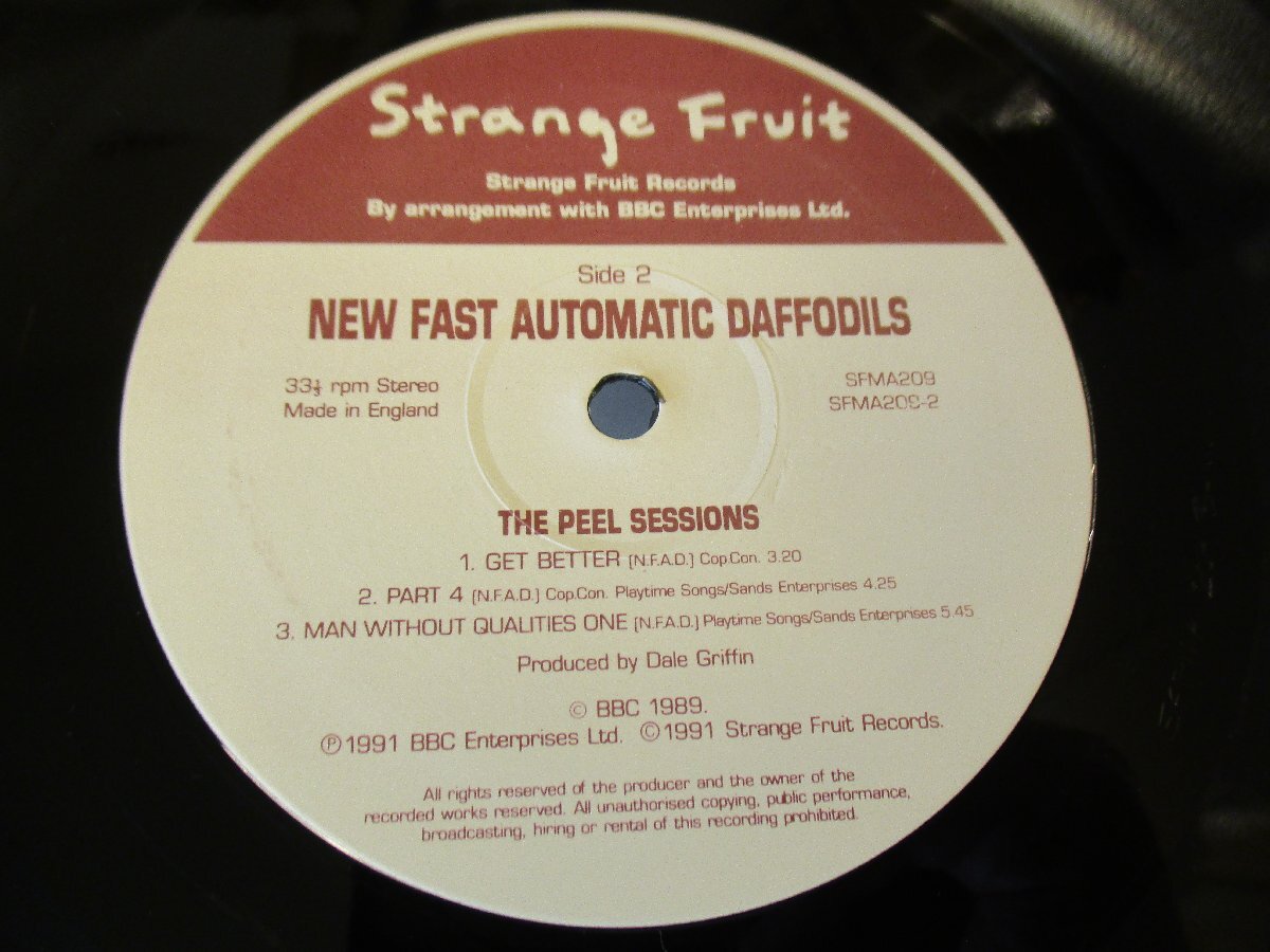 LP 『New Fast Automatic Daffodils / The Peel Sessions』　(Z6)　_画像7