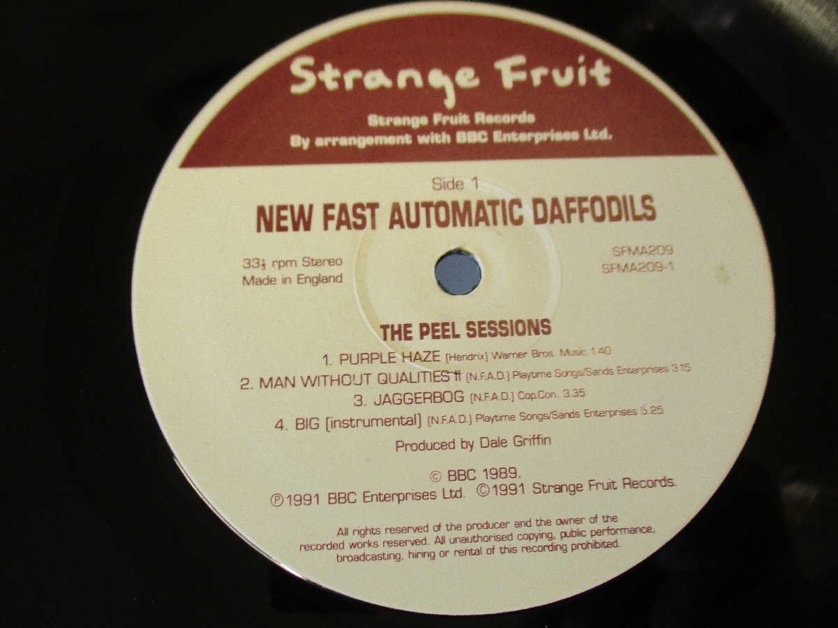 LP 『New Fast Automatic Daffodils / The Peel Sessions』　(Z6)　_画像6
